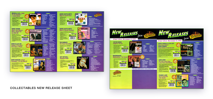 Collectables New Release Sheet