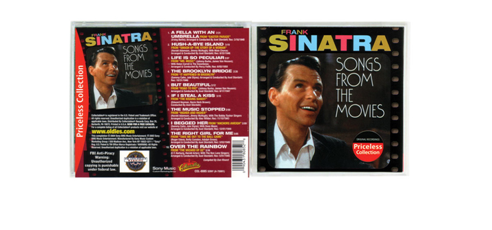 Frank Sinatra CD package design detail