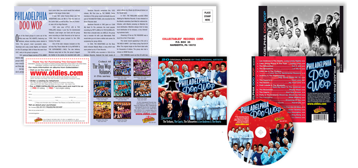 Philadelphia Doo Wop CD Package design