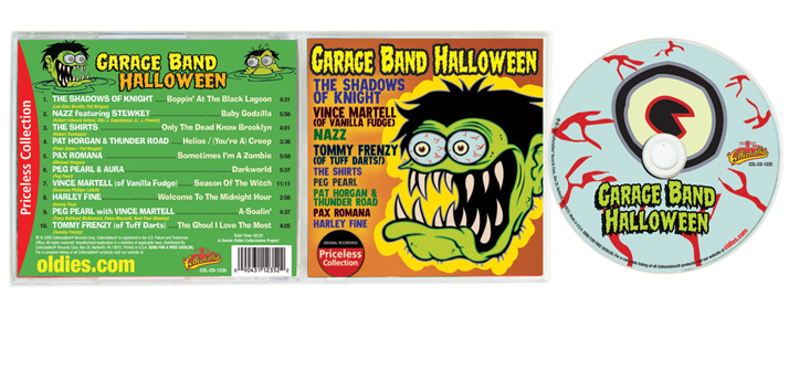 Garage Band Halloween CD package design detail
