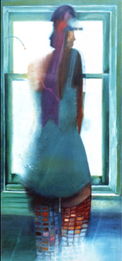 Oil painting of Debbie